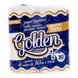 PAPEL HIGIENICO GOLDEN 100% CELULOSE C/ 64 UN