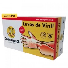 LUVA VINIL G C/100UN