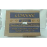 TOALHA INTERFOLHA BRANCO LUXO 21CM X 23CM C/ 1000