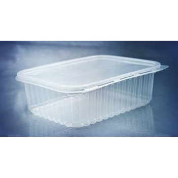 PRAFESTA - POTE RETANGULAR 1000ML C/ TAMPA C/ 200