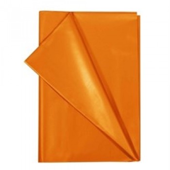 TOALHA MESA PEROLIZADA 80CM X 80CM LARANJA C/100UN