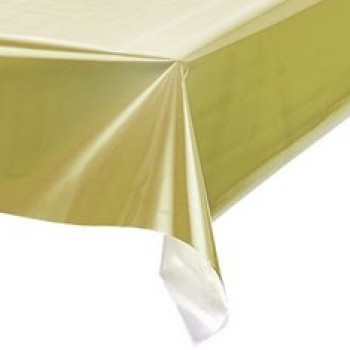 TOALHA MESA PEROLIZADA 80CM X 80CM OURO C/100UN